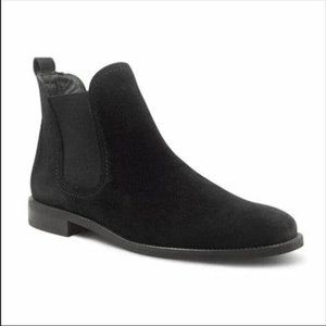 Paul Green Women Jax Fine Black Suede Chelsea Boots